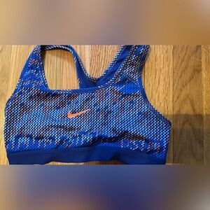Nike Vibrant Blue and Orange Sports Bra